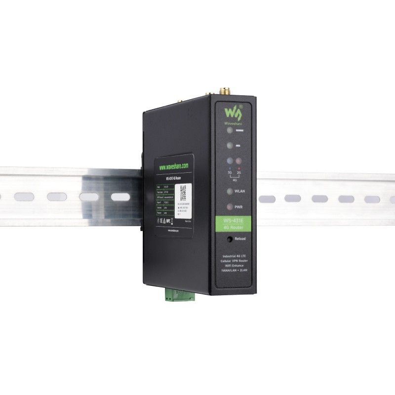 Waveshare WS-431E 4G Router (24769) промисловий маршрутизатор з підтримкою 4G/LTE