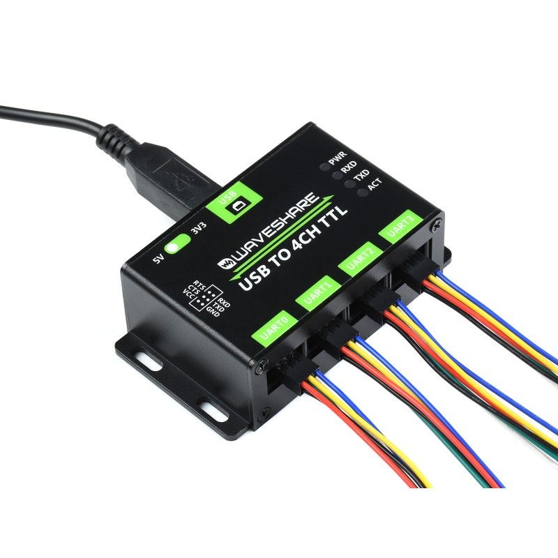 Адаптер USB TO 4CH TTL (21619) – перетворювач USB в 4‑канальний TTL інтерфейс