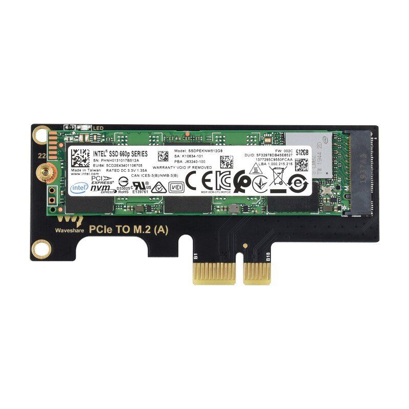 Адаптер PCIe to M.2 (19091) для підключення M.2 SSD