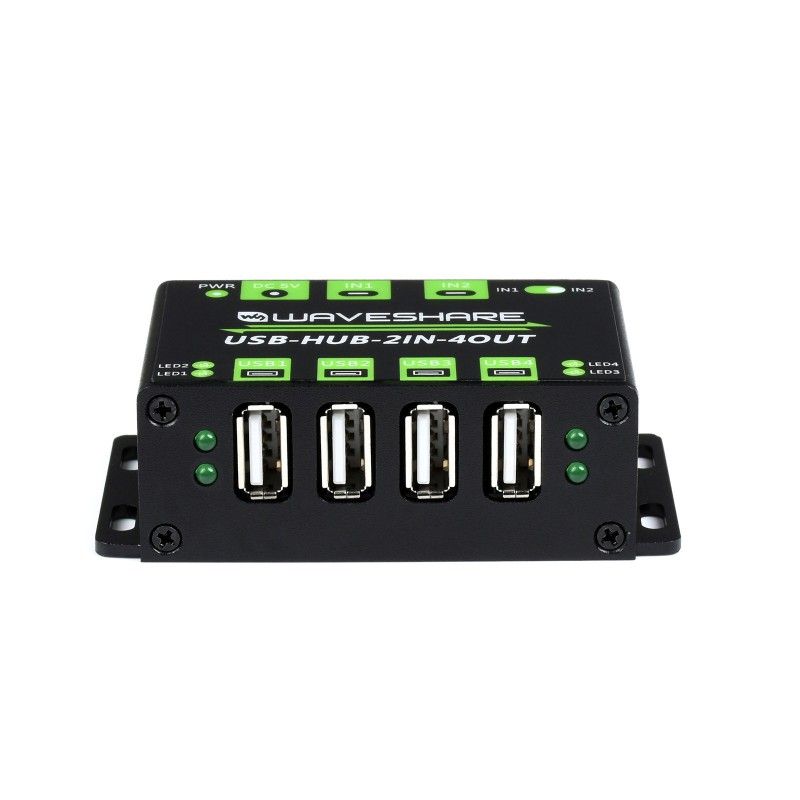 Індустріальний USB концентратор USB-HUB-2IN-4OUT-EU (21605), 2-входи 4-виходи