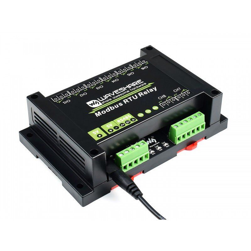 Waveshare Modbus RTU Relay (EN) 17658 – модуль реле з інтерфейсом Modbus RTU для автоматизації