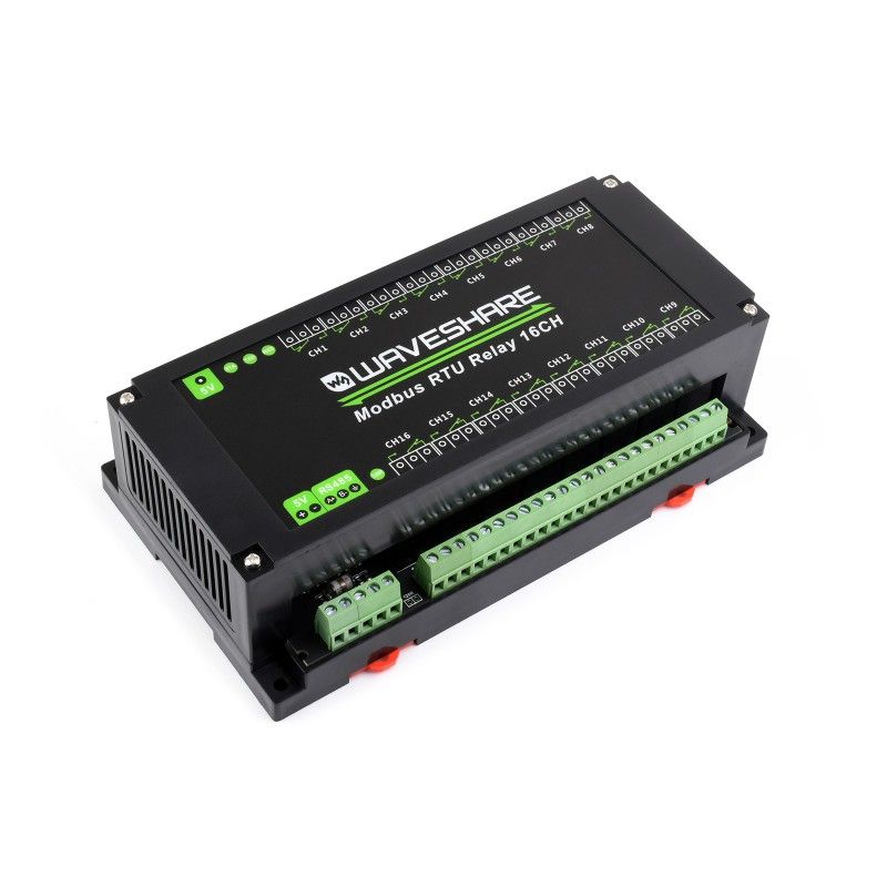 Waveshare Modbus RTU Relay 16CH (24921) – 16-канальне реле Modbus RTU