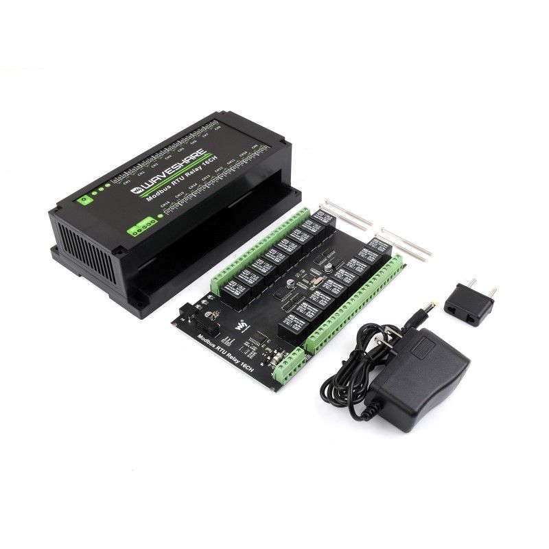 Waveshare Modbus RTU Relay 16CH (24921) – 16-канальне реле Modbus RTU