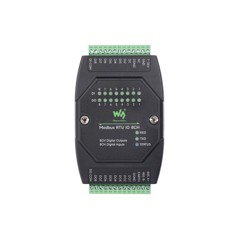 Waveshare Modbus RTU IO 8CH (26244) модуль розширення вводу‑виводу