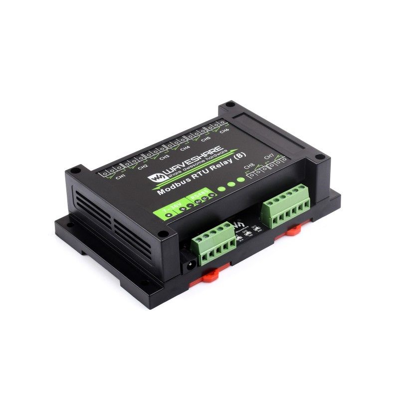 Waveshare Industrial Modbus RTU 8-ch Relay Module (B) 25739 – індустріальний модуль реле
