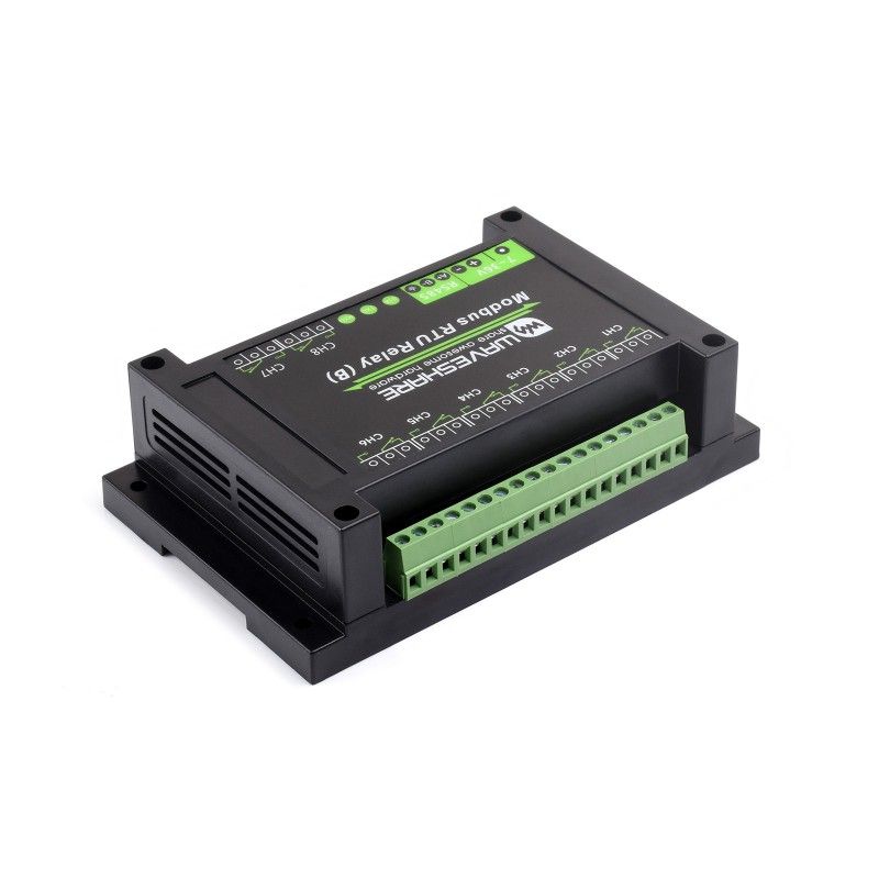Waveshare Industrial Modbus RTU 8-ch Relay Module (B) 25739 – індустріальний модуль реле