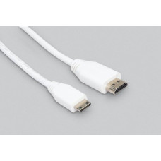 Mini HDMI-HDMI кабель для Raspberry Pi Zero/Zero W/Zero 2 W, білий (1 метр)