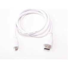 Офіційний Micro HDMI-HDMI кабель для Raspberry Pi, білий (1 метр)