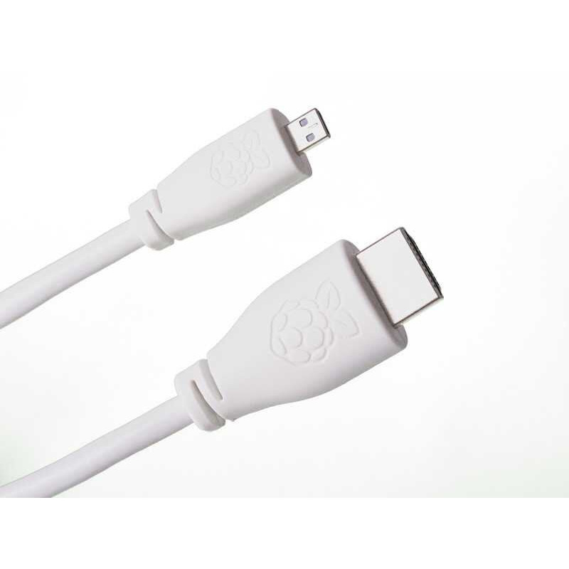 Офіційний Micro HDMI-HDMI кабель для Raspberry Pi, чорний, 1 м