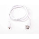 Офіційний Micro HDMI-HDMI кабель для Raspberry Pi, білий (2 метри)