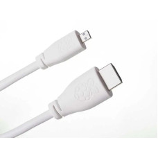 Офіційний Micro HDMI-HDMI кабель для Raspberry Pi, білий (2 метри)