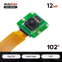 Arducam 12MP IMX708 102 Degree Wide-Angle Fixed Focus HDR High SNR Camera
