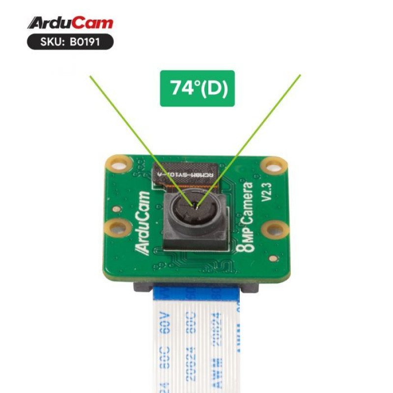 Камера Arducam IMX219 Visible Light Fixed Focus Camera