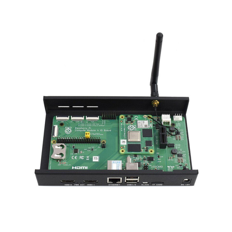 Металевий корпус Raspberry Pi Compute Module 4 I/O Board Metal Case (19195)