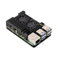 Алюмінієвий Корпус для Raspberry Pi 5 з подвійним кулером
