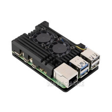 Алюмінієвий Корпус для Raspberry Pi 5 з подвійним кулером
