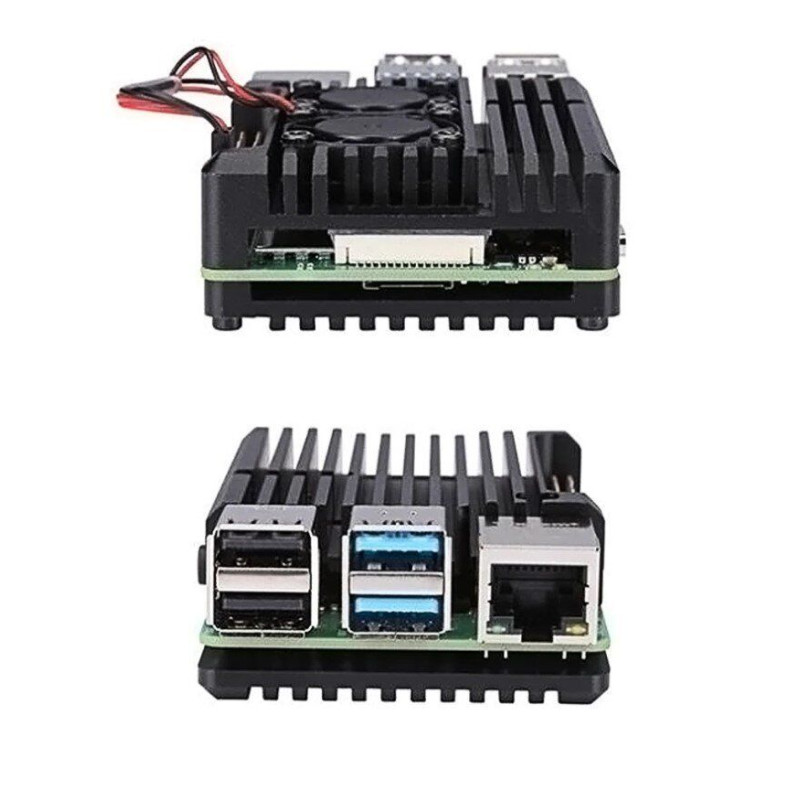 Корпус для Raspberry Pi 4 Model B з активним охолодженням