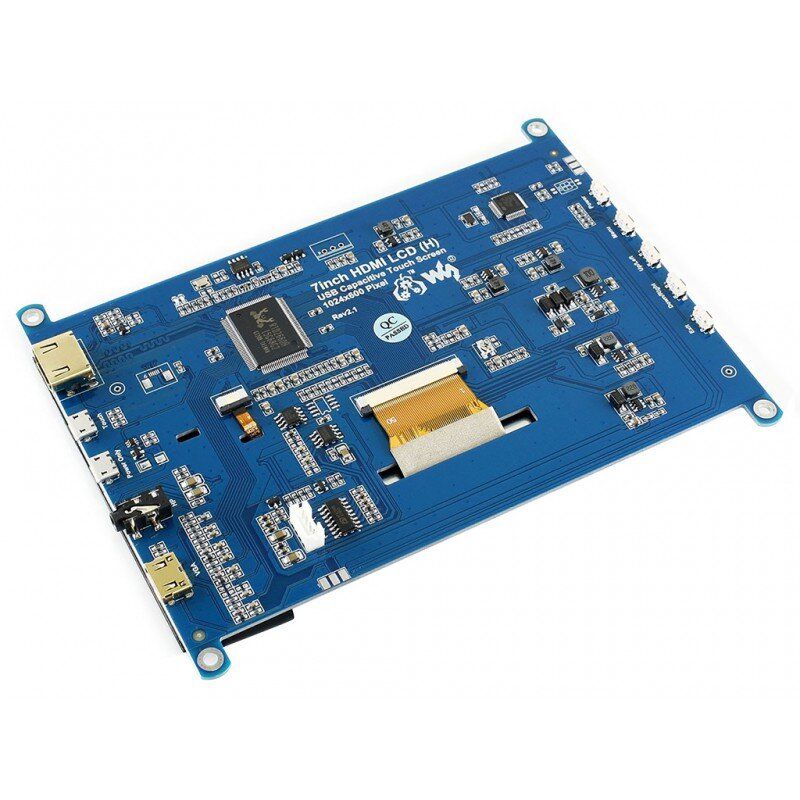 Дисплей 7inch LCD 1024x600 HDMI Capacitive Touch Screen (14628)