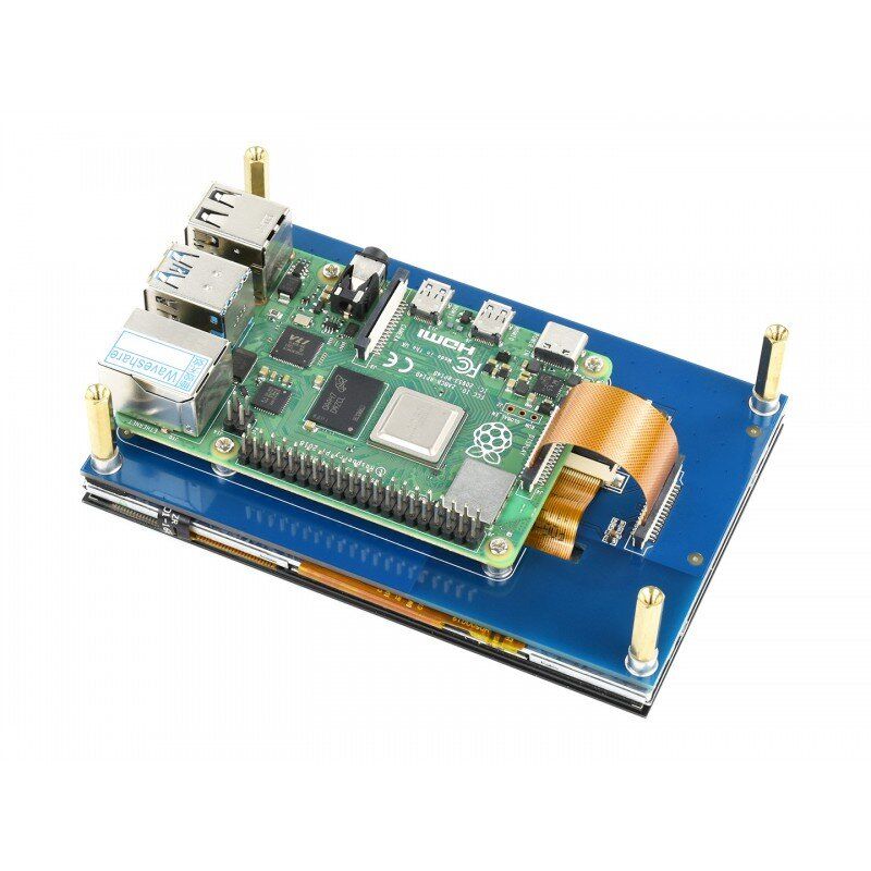 Дисплей Raspberry Pi 5.0inch LCD 800x480 Capacitive Touch Screen для проектів