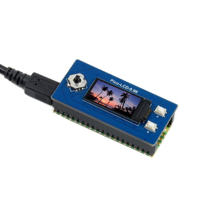 Дисплей Raspberry Pi Pico 0.96inch LCD 160x80 (19653)