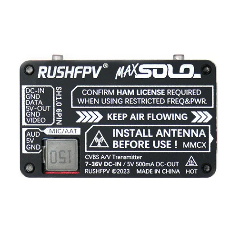 RushFPV MAX SOLO XBAND 4.9G VTX 2.5W відеопередавач для FPV дронів