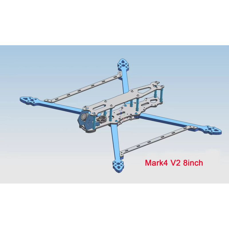 Readytosky Mark4 V2 карбонова рама 8 дюймів 367мм для квадрокоптера