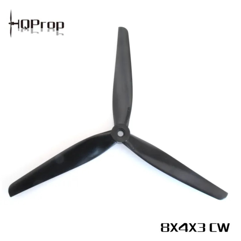 HQProp MacroQuad Prop 8X4X3 (1CW+1CCW) Black Glass Fiber Nylon для дронів