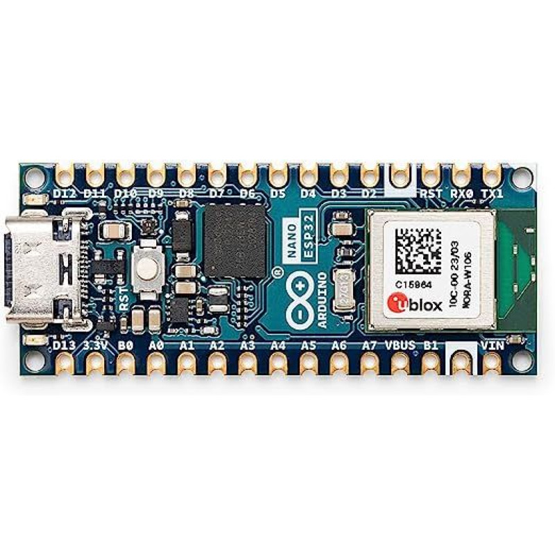Arduino Nano ESP32 Without Headers ABX00092 для IoT та DIY-проєктів