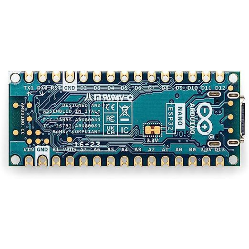 Arduino Nano ESP32 Without Headers ABX00092 для IoT та DIY-проєктів