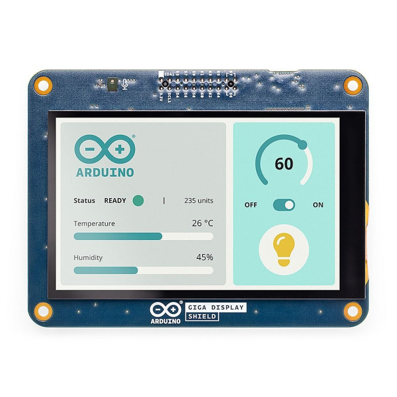 Arduino GIGA Display Shield ASX00039 – сенсорний дисплей для проєктів Arduino