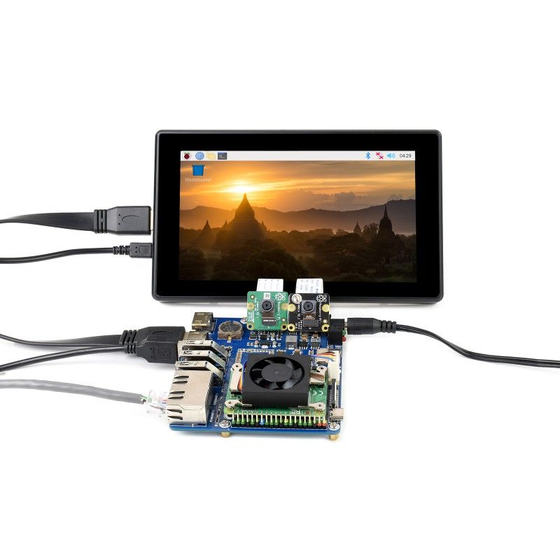 Raspberry Pi Compute Module 4 I/O Dual Gigabit Ethernet Board (19838) плата розширення