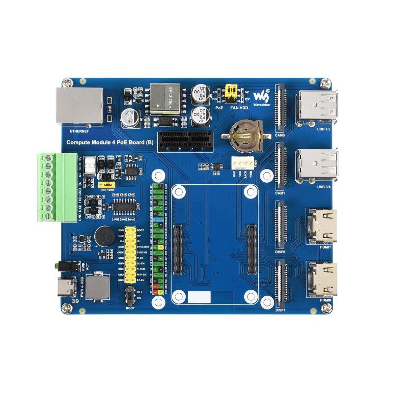Raspberry Pi Compute Module 4 I/O PoE Board (B) (20157) плата розширення з PoE