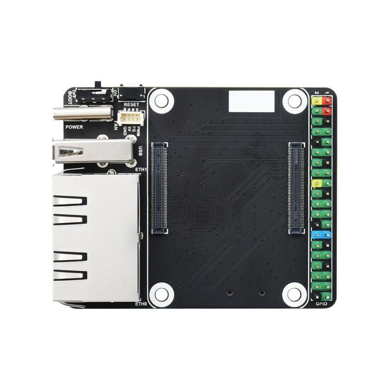Raspberry Pi Compute Module 4 Mini Dual Gigabit Ethernet Base Board (22360) для CM4