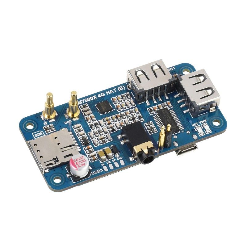 Плата розширення 4G HAT Raspberry Pi SIM7600G-H