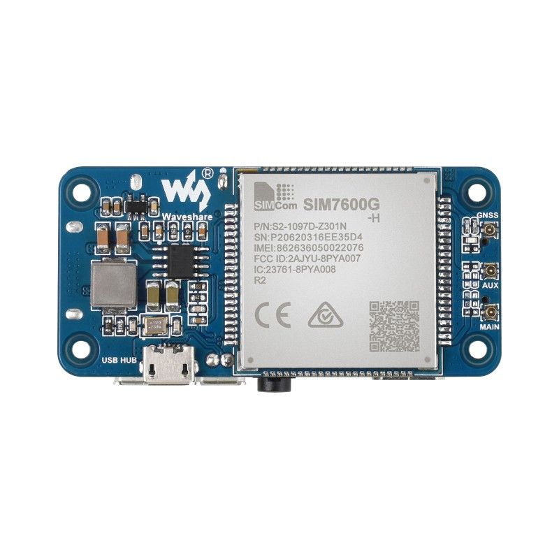 Плата розширення 4G HAT Raspberry Pi SIM7600G-H