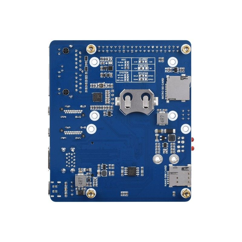 Raspberry Pi Compute Module 4 I/O Board з Dual Gigabit Ethernet та підтримкою 5G/4G