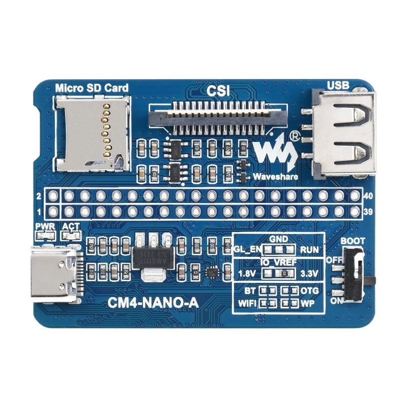 Raspberry Pi Compute Module 4 Nano Base Board (A) 21634 – базова плата для CM4