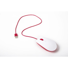 Офіційна миша Raspberry Pi Mouse червона/біла