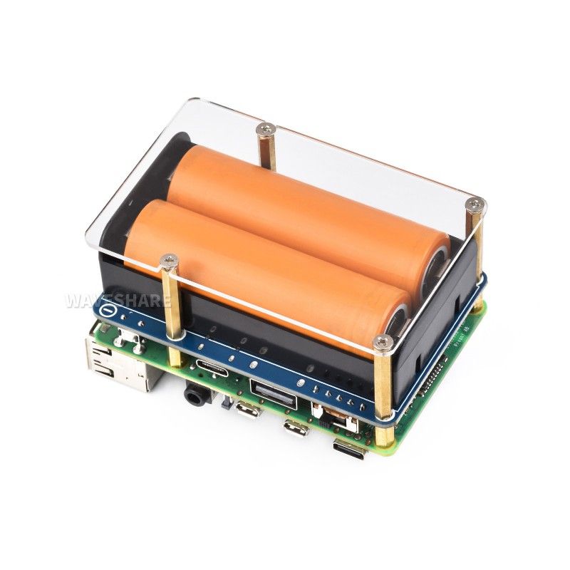 Плата розширення живлення Raspberry Pi UPS HAT (25567)