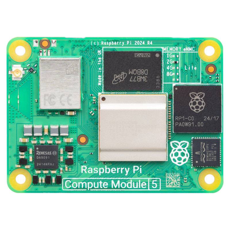 Raspberry Pi Compute Module 5 CM5 Wireless 8GB RAM Lite (CM5108000)