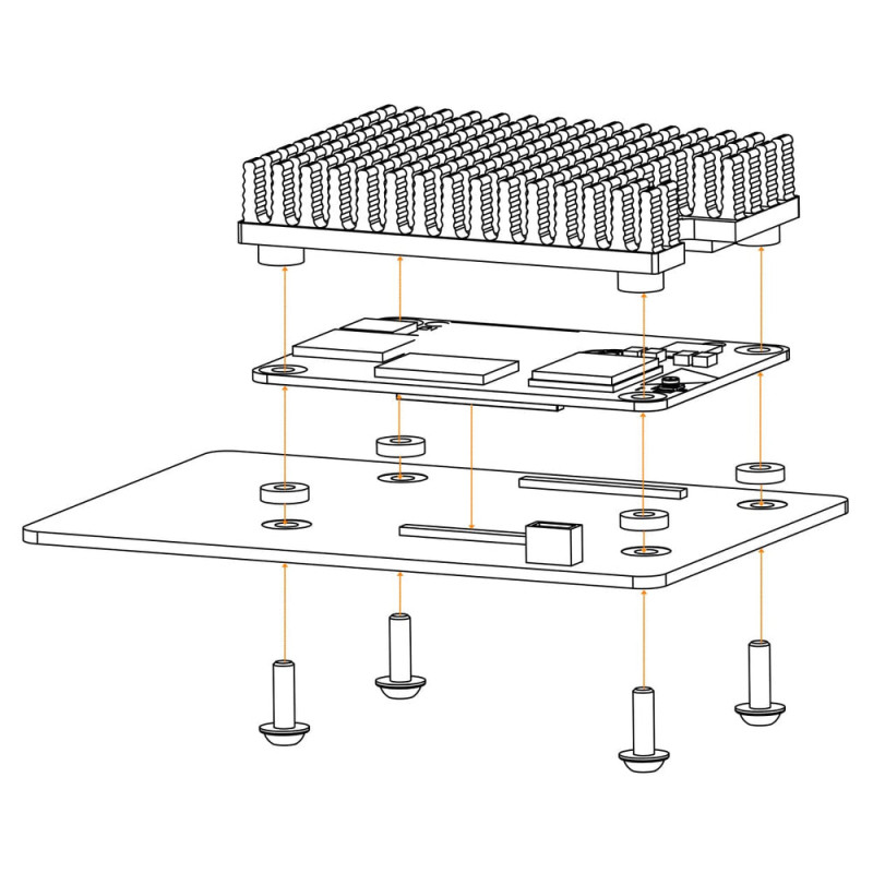 Радіатор Compute Module 5 Passive Cooler