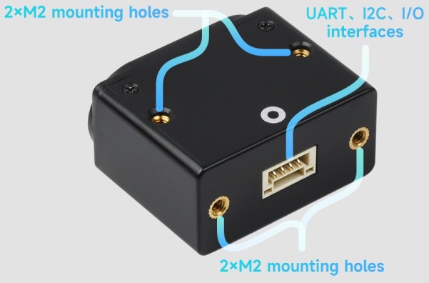 Монтажні розміри і отвори M2 модуля TOF Laser Range Sensor (D)
