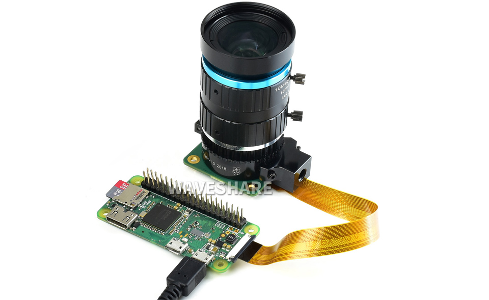Приклад монтажу 16mm Telephoto Lens на Raspberry Pi HQ Camera