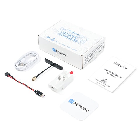 Комплект поставки модуля BETAFPV Nano TX V2 ELRS 915MHz 2W