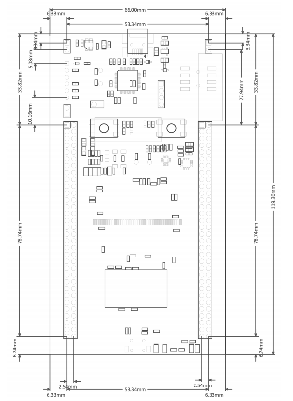 STM32F429I-DISC1 — габарити