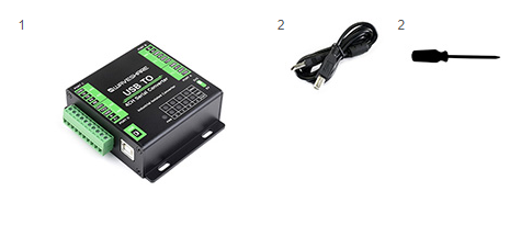 Комплект поставки адаптера USB TO 4CH Serial Converter
