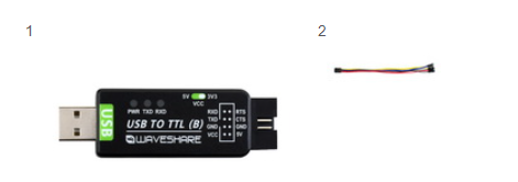 Комплект поставки Waveshare USB TO TTL (B) 21550