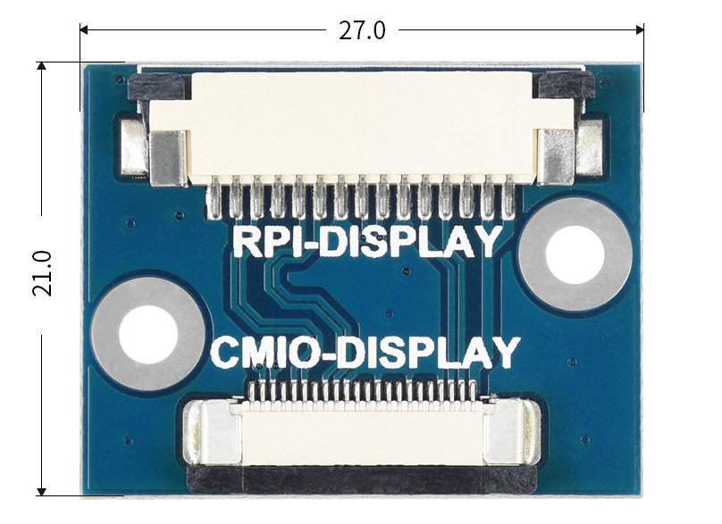 Габаритні розміри адаптера Compute Module DSI Display (19134)
