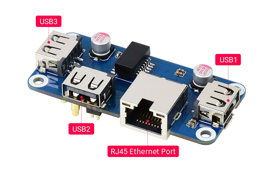 ETH-USB-HUB-BOX — інтерфейси