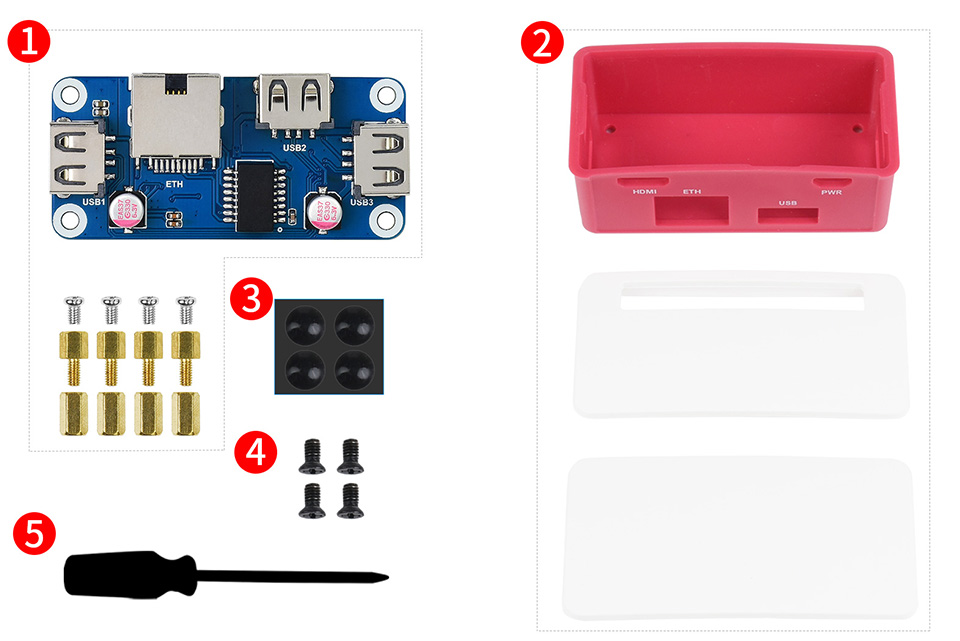 ETH-USB-HUB-BOX — комплект поставки